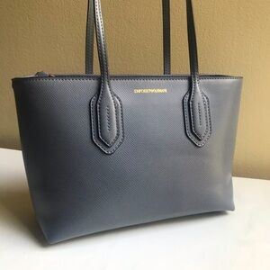 Emporio Armani authenticated leather shoulder bag handbag purse